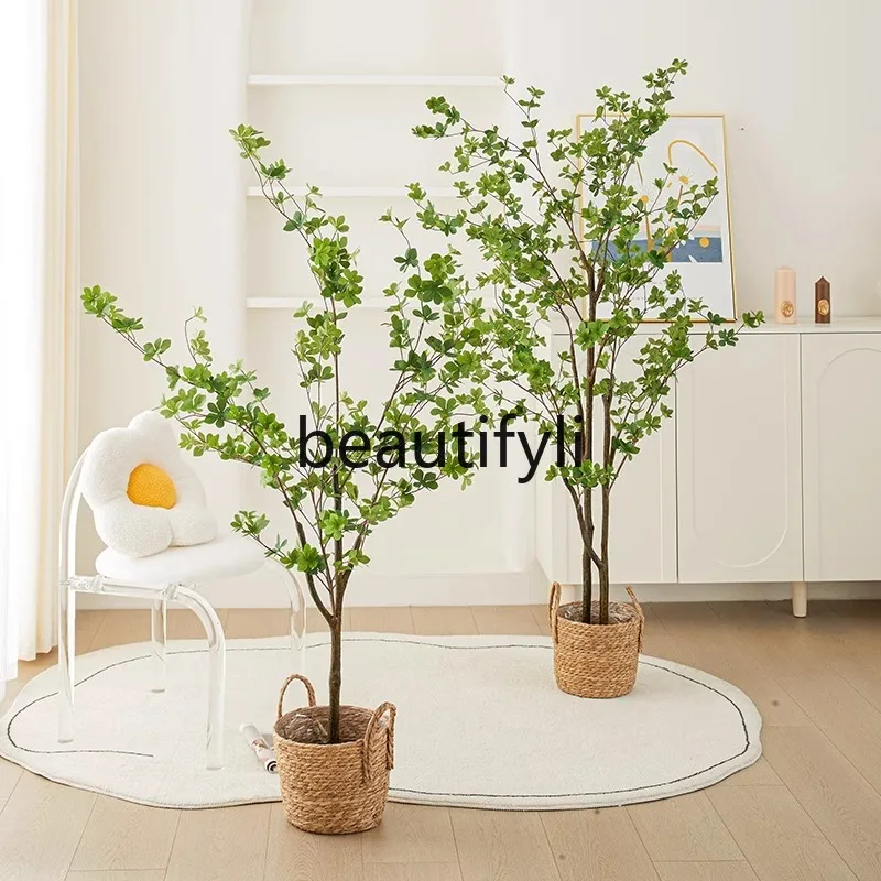 Simulated green plants, fake green plants, decorative indoor plants, ornaments, high-end light luxury, bionic potted