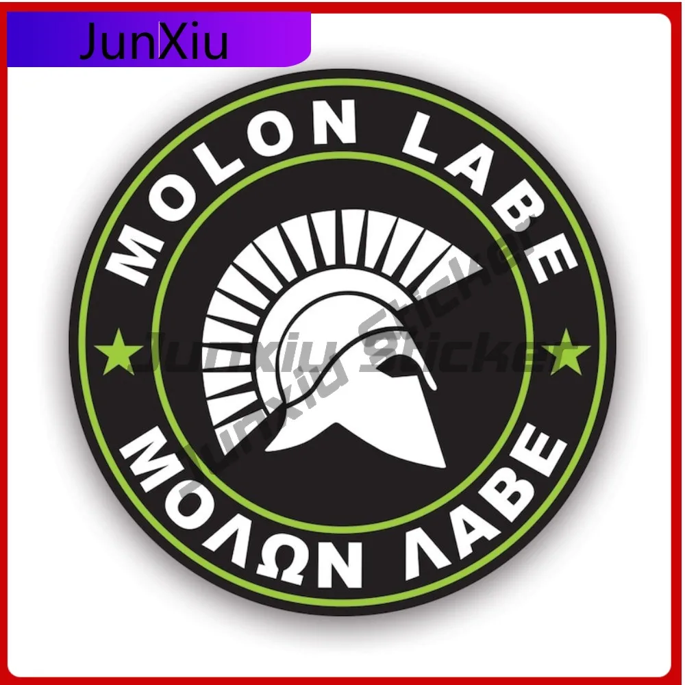 

Molon Labe Green Circle Sticker Creative Decals Come Take Them 2a V3d Olive Drab Spartan Spartans Auto Decor Car Sticker Vinyl