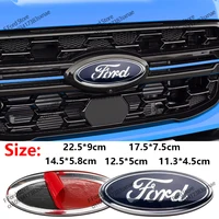 Logotipo de rejilla delantera de coche, insignia de capó, pegatina, accesorios de maletero para Ford Focus mk2 mk3 Fiesta mk7 Ranger Mondeo mk4 S-MAX Kuga