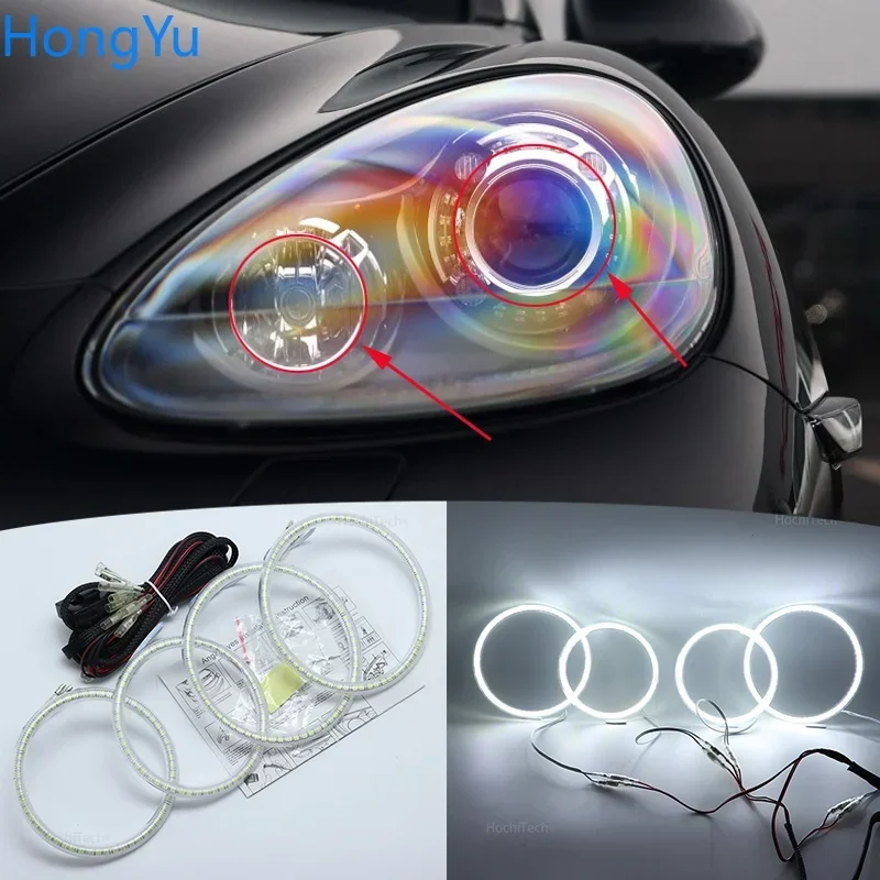 

Smd Led Angel Eyes Kit отличное ультра яркое освещение ДХО дневные ходовые огни для Porsche Cayenne 958 2011-2014
