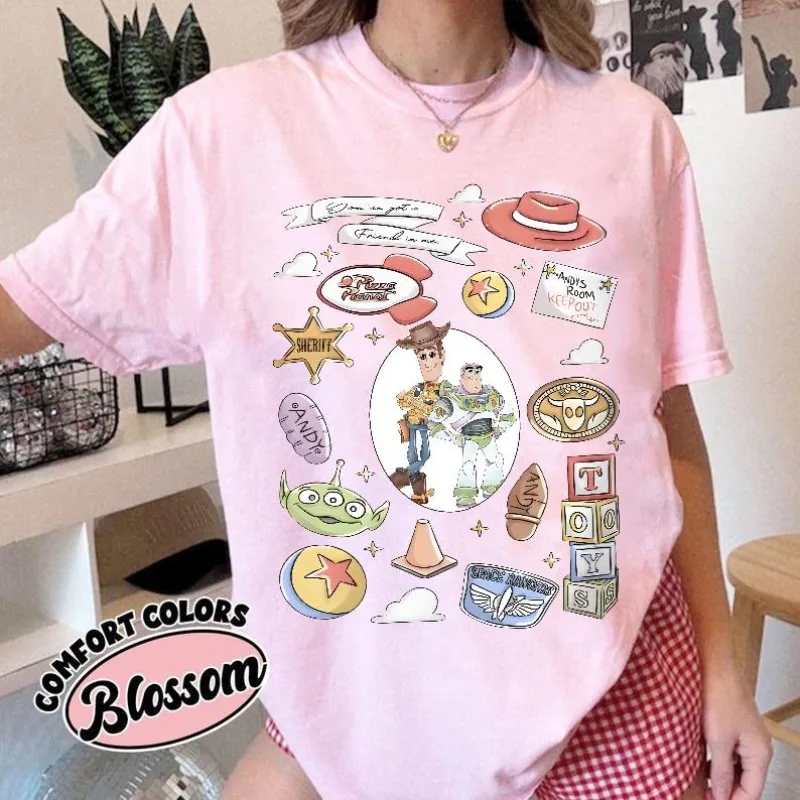 2025 Coquette القوس قصة لعبة تي شيرت لقد حصلت على صديق فيي الطنانة الخفيفة وودي جيسي بو اللمحة قصة لعبة عيد ميلاد تي شيرت