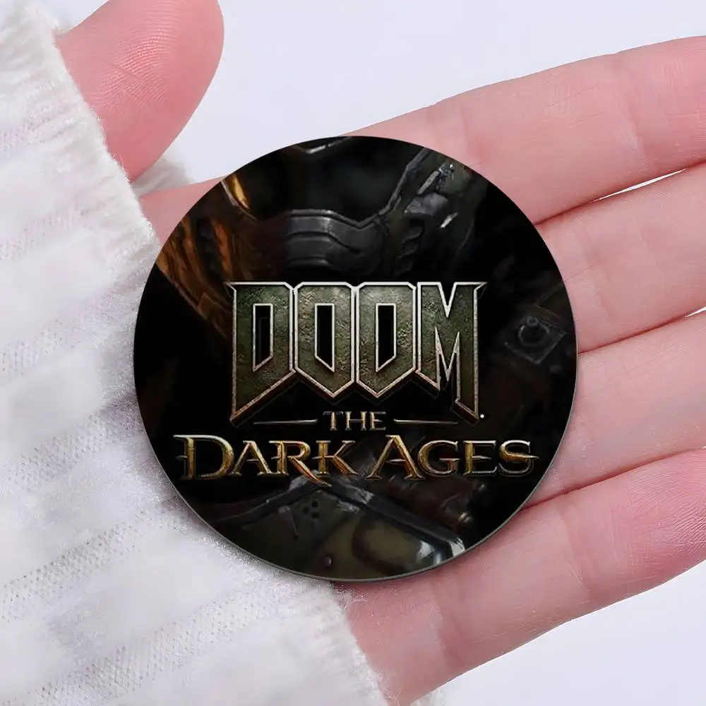 لعبة باردة E-Eternal DOOM شارات مستديرة رائعة شارة دبابيس دبابيس الإبداعية للملابس قبعة ظهره هدية الملحقات #3