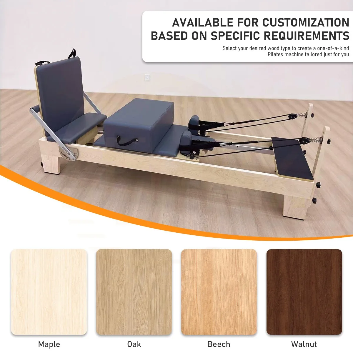 

Премиальный пилатес-реформер из кленового дерева для ATV и UTV: улучшенная устойчивость, бесшумная работа, современное оборудование для студий