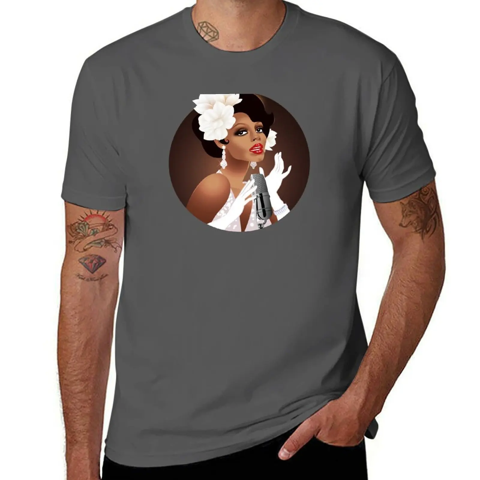 

Blues Lady T-Shirt Christmas Casual Short Sleeve Top