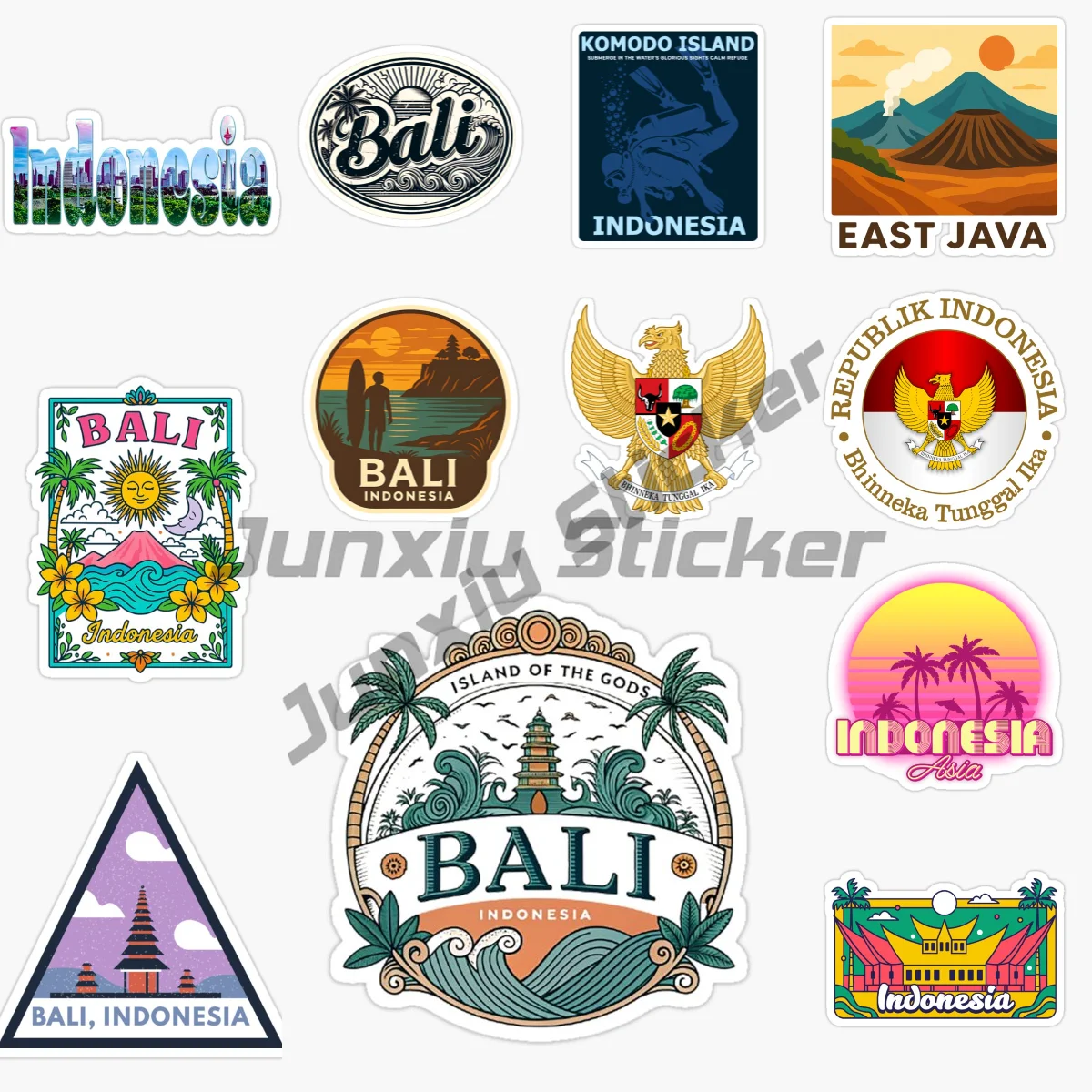 

INDONESIA BLOMBOK INDONESIA BALI Scenery Sticker Car Window High Quality Vinyl Self-adhesive JDM Decal