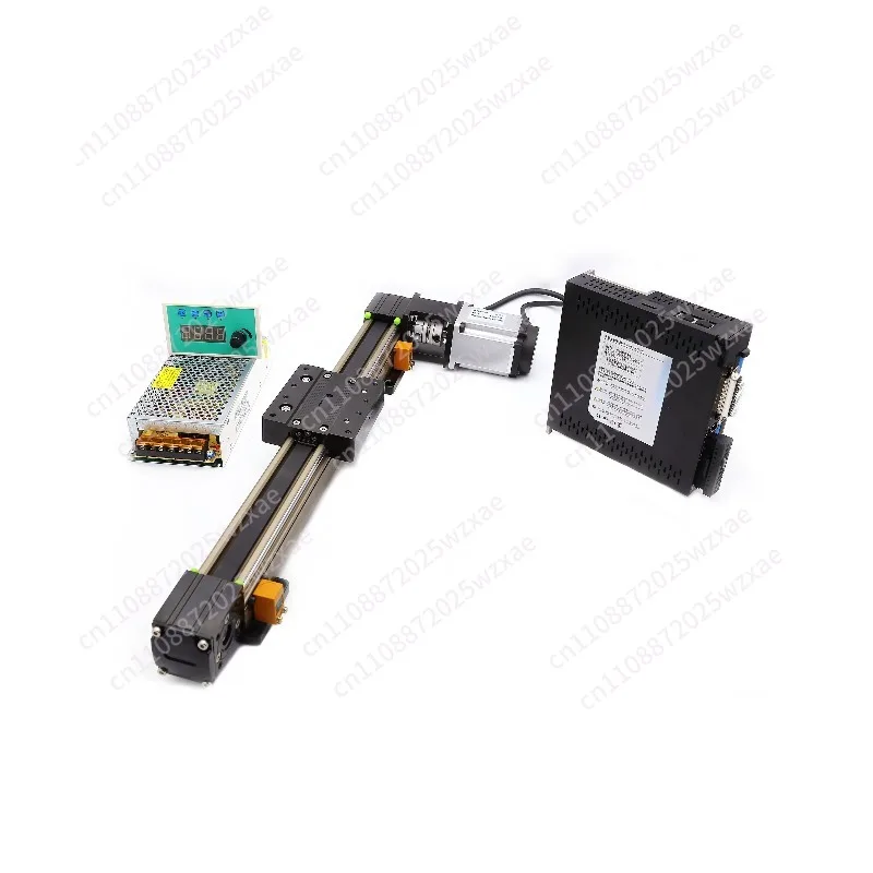 4572 AC servo motor controller sliding timing belt linear module single axis linear reciprocating motion sliding table set