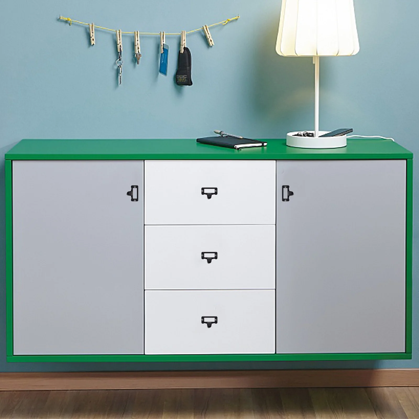 10-delig handvat retro gevoel kastframe meubellabel box dressoir pull zinklegering voor kaartenhouder