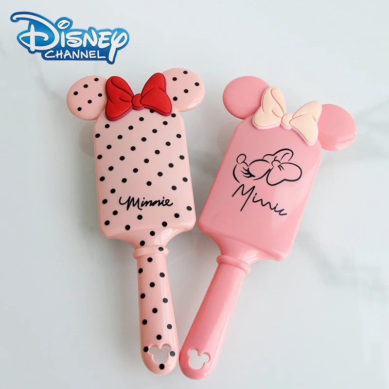 

Disney Minnie Mouse Air Cushion Combs Kawaii Cartoon Anime Massage Comb Haircare Hair Brush Hairdressing Tool Kids Girls Gifts