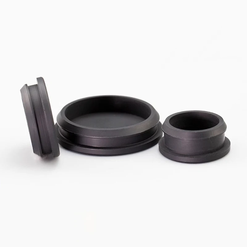 Black Snap-on Silicone Rubber Cap 2.5-60.6mm T Type Hole Plug Cover Blanking End Cap Tube Inserts Bung Seal Stopper Sealing Plug