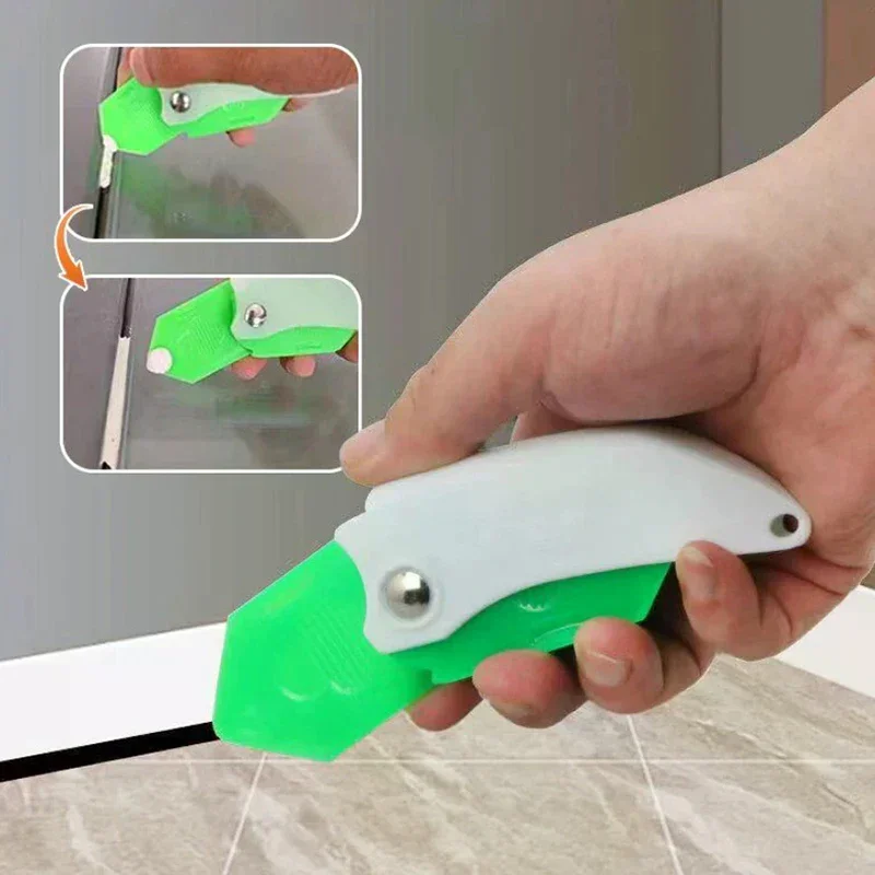 Glue Scraper Nine-in-one Multi-function Scraper Glass Glue Trimmer Sealant Applicator Scraper For Tile Window Grout Edge Removal