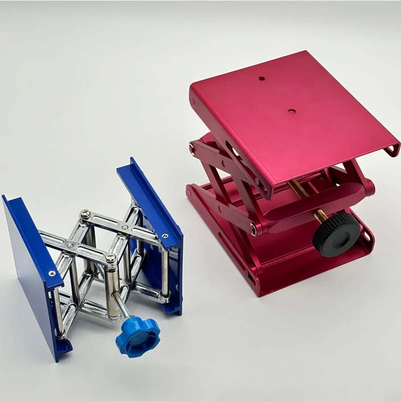 Custom Hot Sale Adjustable Aluminum Alloy Router Lift Table Laboratory Aluminum Lab Jack Stainless Steel Lifting Platform