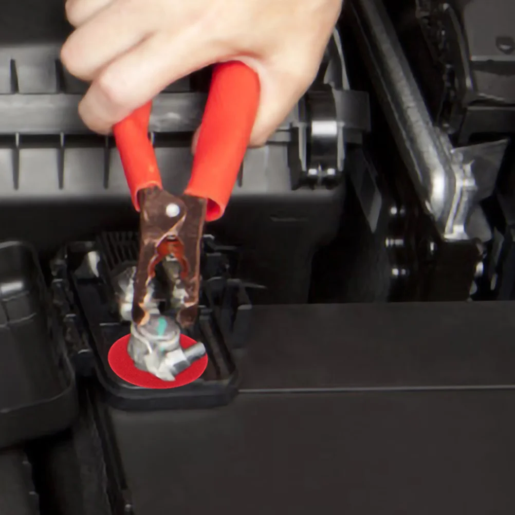 

6pcs Terminal Gasket Fiber Guards Protector Caps For Car Truck Fiber Washer Compatibility Compatibility Maintenance