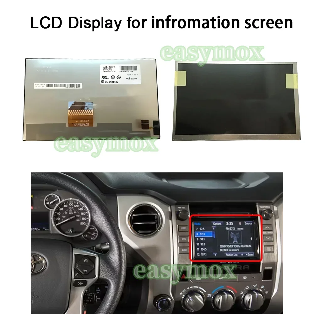 

7“ LCD Display for Toyota Tundra 2014 2015 2016 2017 2018 2019 Car Radio Repairment