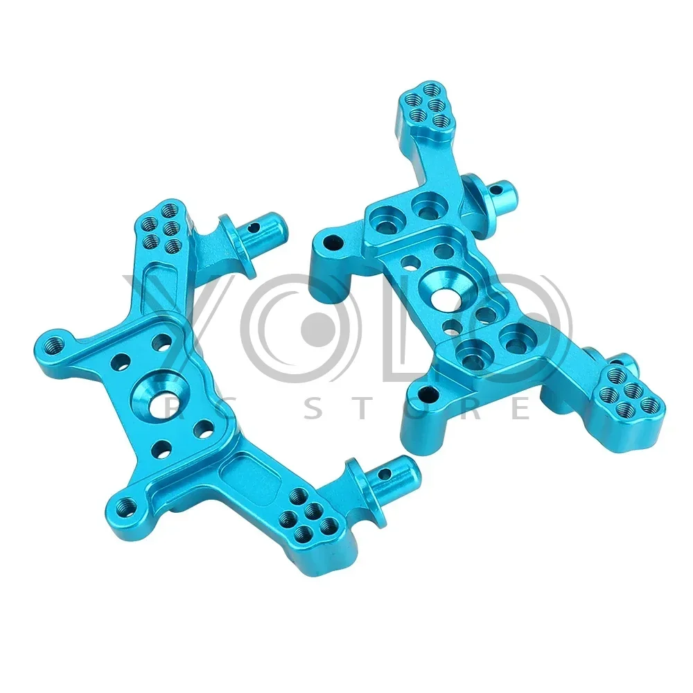 Aluminium Voor en Achter Shock Towers Mount Set voor 1/14 MJX Hyper GO 14209 14210 RC Auto Metalen Upgrade onderdelen