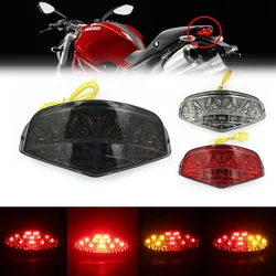 Tail Light For DUCATI MONSTER 659 696 795 796 1100/S/EVO Motorcycle Accessories Integrated LED Turn Signal Blinker Assembly