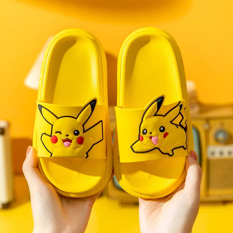 Kid Cartoon Pokemon Pikachu Girl Boy Summer Cute Bath Baby Jenny Turtle Chubby Ding antiscivolo Home genitore-figlio coppia sandali