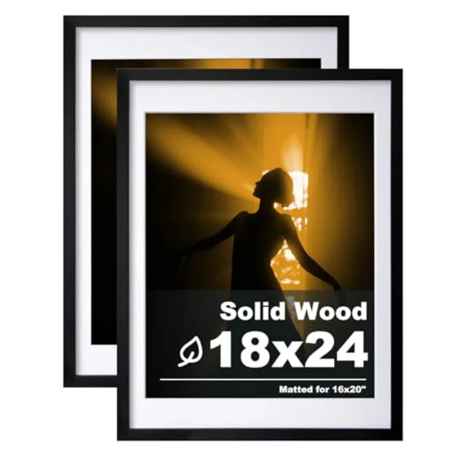 

Рамки для постеров из массива дерева с матовым покрытием - акриловое оргстекло для настенного крепления, для вертикальной или горизонтальной подвески картин.