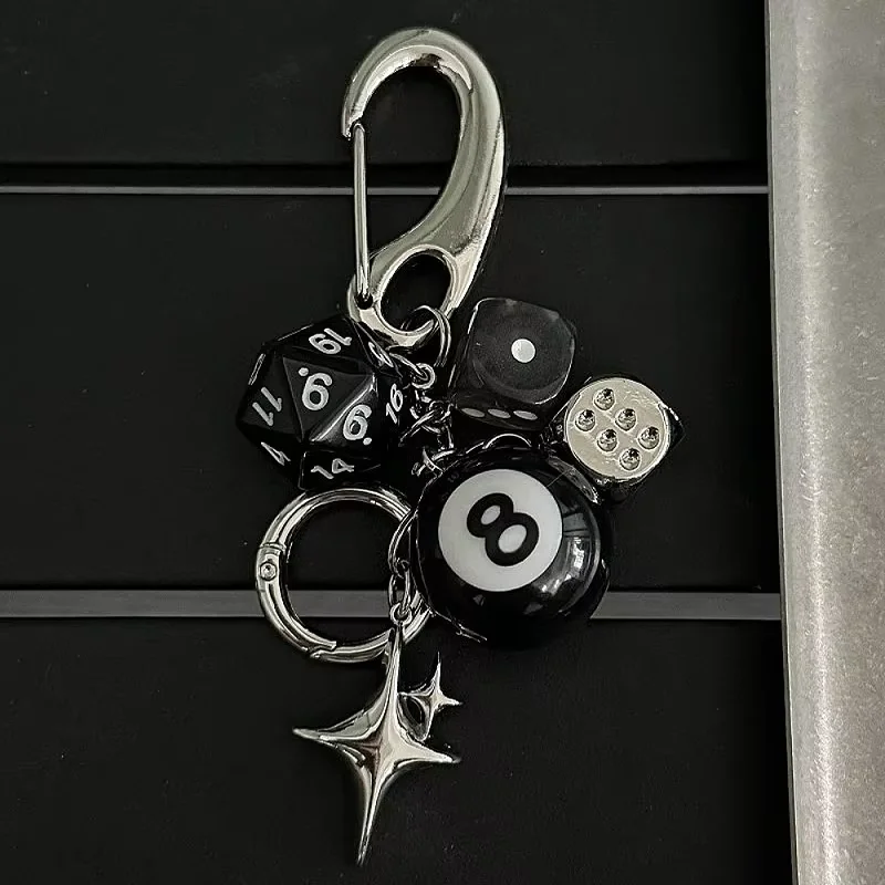 Dice retro design dia dos namorados presente saco encantos cinto fivela keychain acessórios mens Clássico pingente personalizado