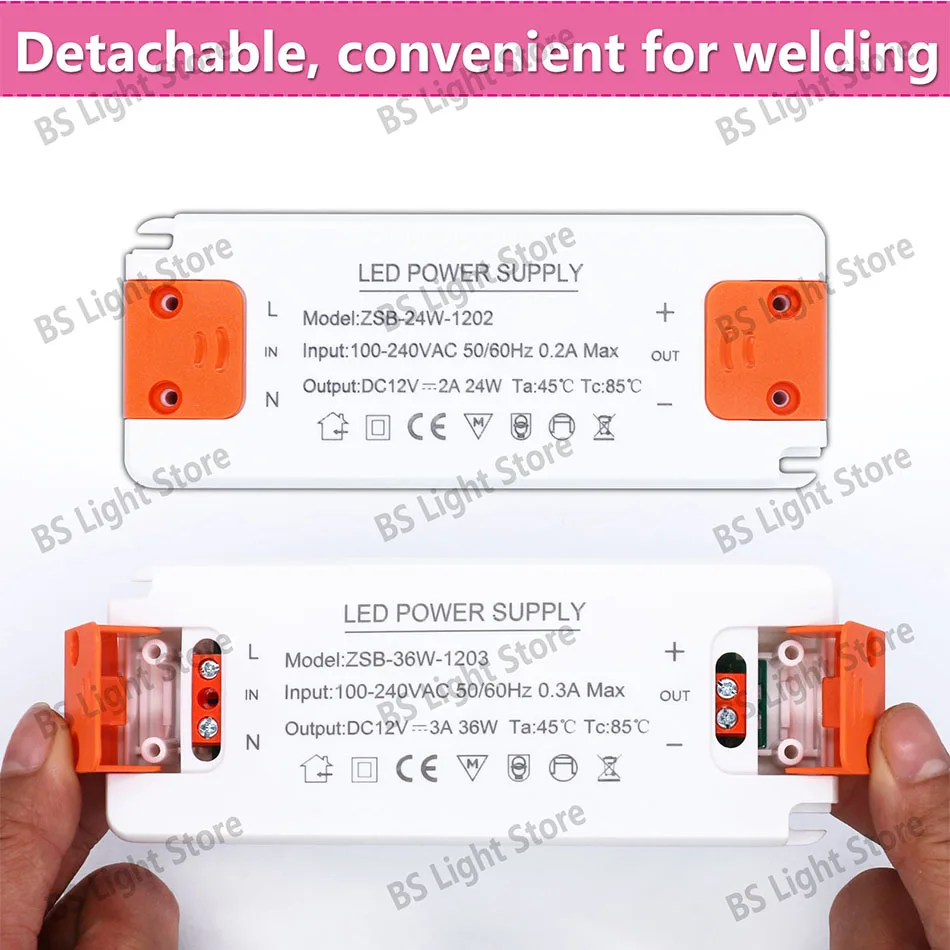 DC 12V 24V Ultradünnes Beleuchtungstransformator-LED-Netzteil 6W 15W 20W 30W 40W 50W 60W Treiber 110V 220V 230V Fr LED-Streifenlichter – Detail 5