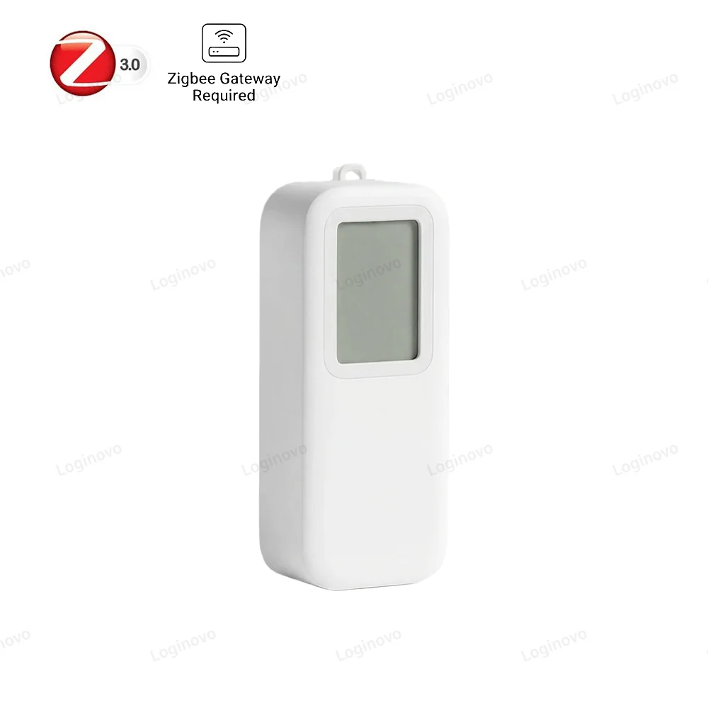 Zigbee Smart Thermometer Hygrometer IP65 Wasserdichter LCD-Temperatur- und Feuchtigkeitssensor, kompatibel mit Alexa Google Home TUYA Z2M