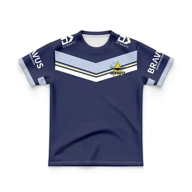 Customization 2024 North Queensland Cowboys Kids  Home / Away Jersey Size: 16-26 （Print Custom Name Number）