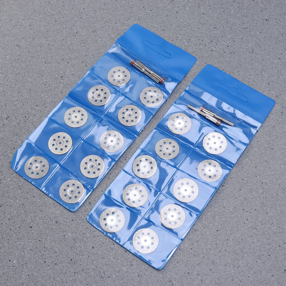 20pcs Diamond Cutting Discs 22mm Mandrel Grinding Wheels Rotary Tools Ideal for Gemstones Metal Glass for Rotary