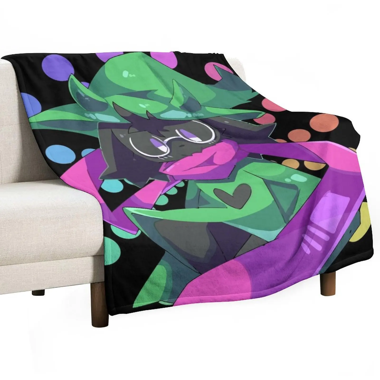 

Deltarune - Ralsei Throw Blanket for babies Plaid Decoratives Picnic Blankets