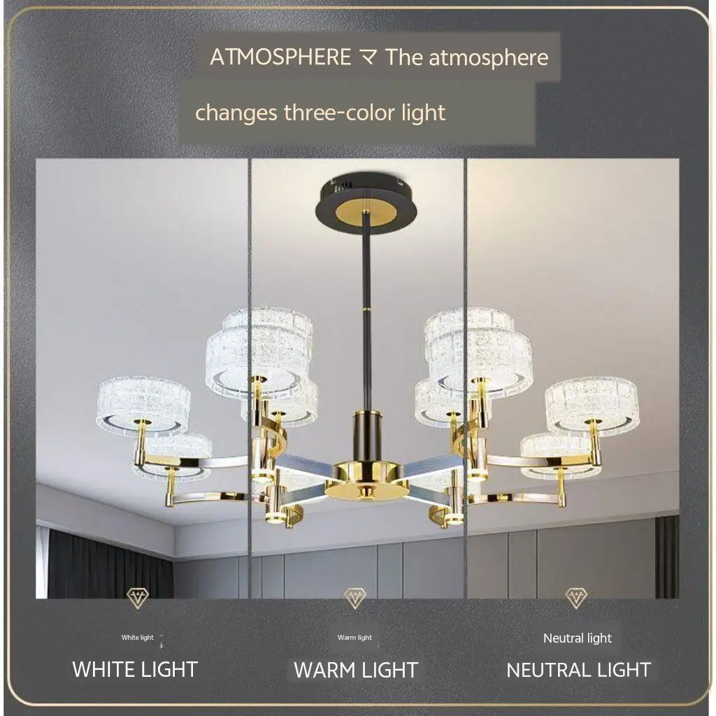 Luxury luxurious main ceiling lamp for the living room, new minimalist ceiling lamp, bedroom eye friendly lamp