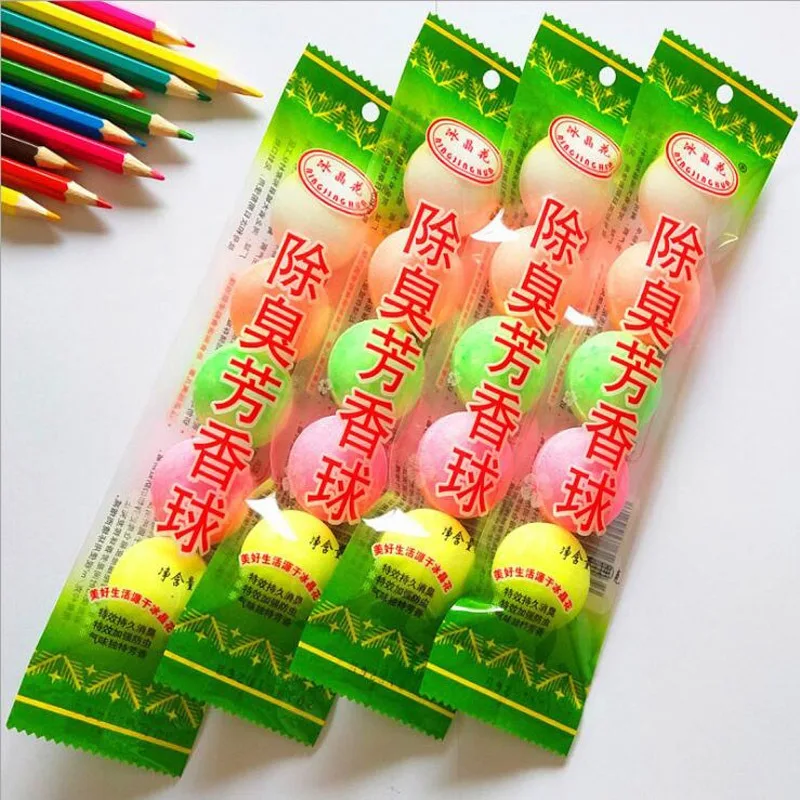 5Pc/Bag Standing Urinal Toilet Ball Deodorant Aroma Ball Clean Mold Proof Flushing Practical Remove Odor Freshener Toilet Spirit