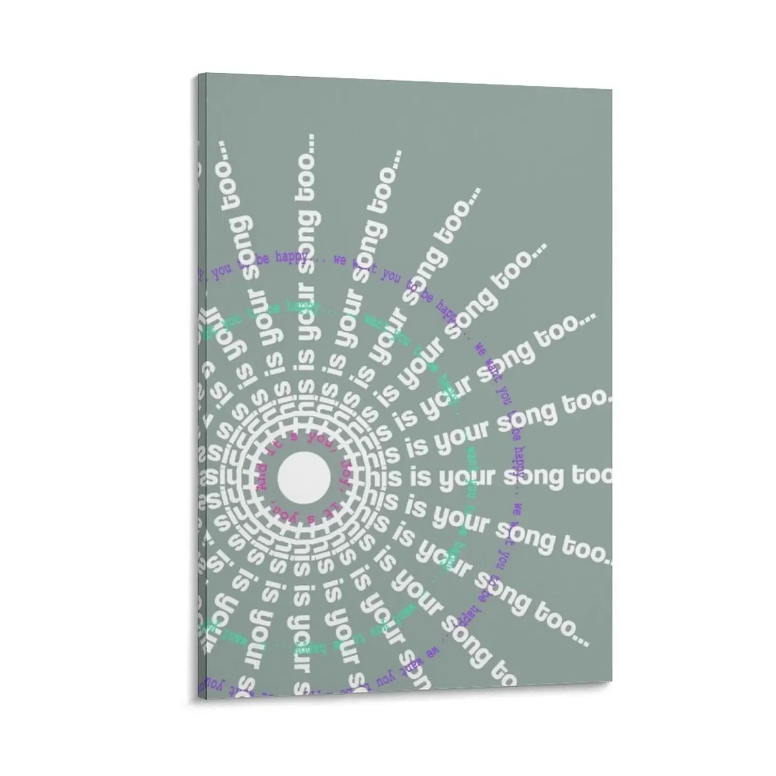 

Phish Joy Song This is Your Song Too Canvas Painting ornaments for home decor room decor