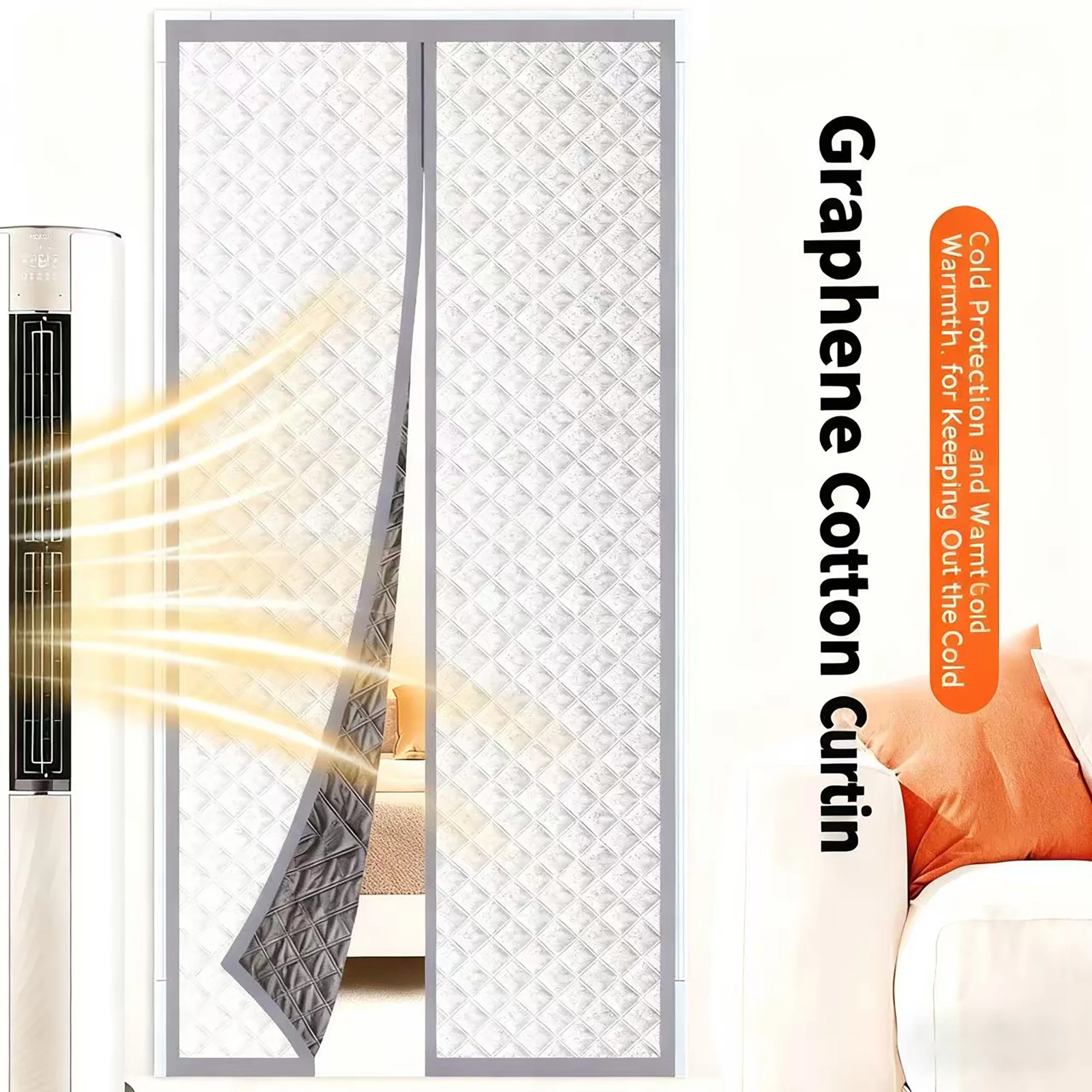 أحدث ستارة باب قطنية دافئة للشتاء، ستارة باب مقاومة للرياح والبرد، يمكن تخصيصها في ستائر الحجم، #3