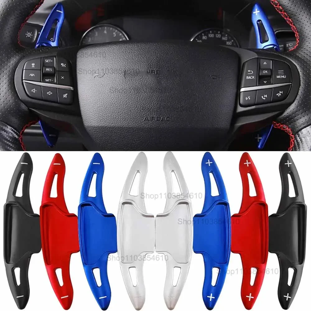 For Ford Explorer MK6 ST-Line XLT Sport ST Plug-In Hybrid 2020 2021 2022 Car Steering Wheel Paddle Shifter Extension DSG Sticker