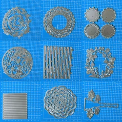 Wreath frame background Metal Cutting Dies Making Scrapbooking DIY Album Paper Embossing Cards Decorative Crafts Knife Mould