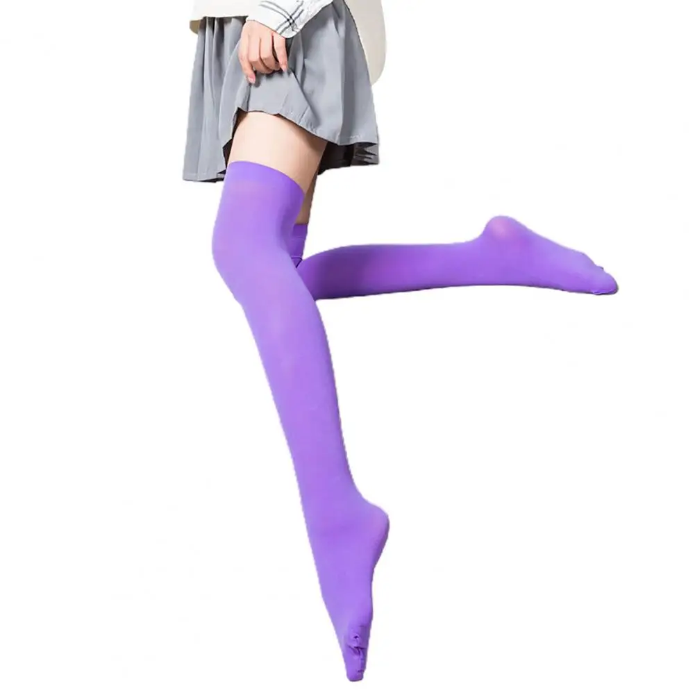 

Sexy Black White Soild Color Long Socks Women Over Knee Thigh High Over The Knee Stockings Lolita Ladies Girls Warm Knee Socks