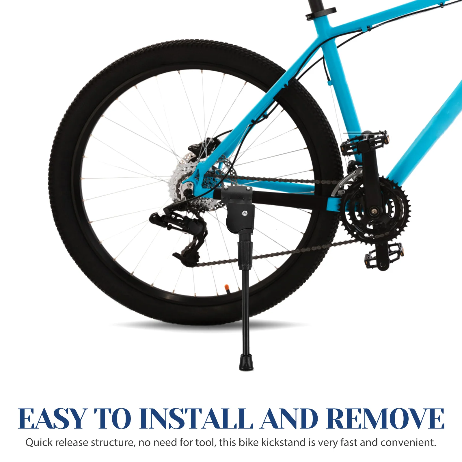 مسند دراجة معدني، مسند سريع الإصدار، لا حاجة لأداة للدراجات الجبلية للأطفال والكبار، مقاوم للاهتراء، مريح #1