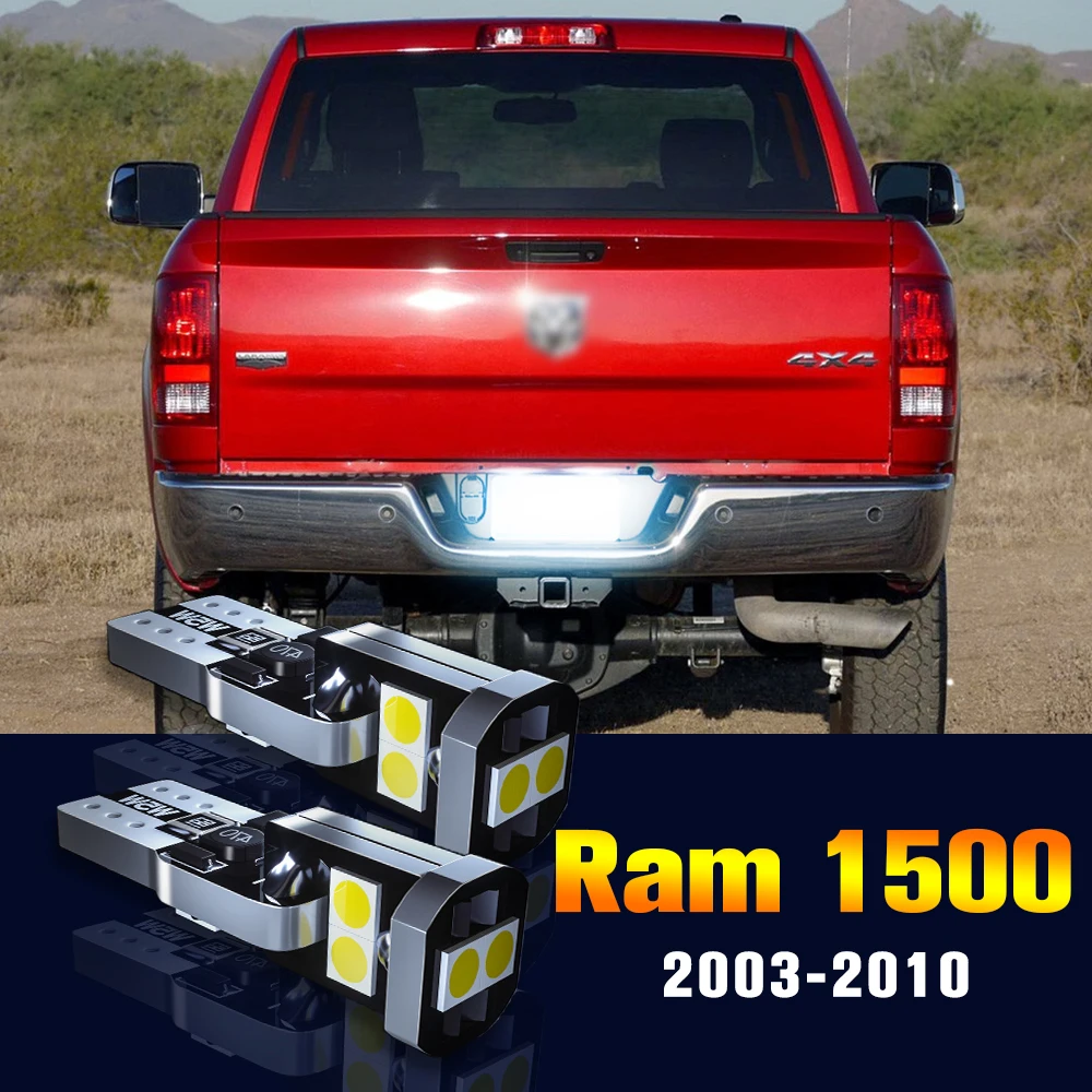 

2pcs LED License Plate Light Bulb Number Lamp For Dodge Ram 1500 2003-2010 2004 2005 2006 2007 2008 2009 Accessories