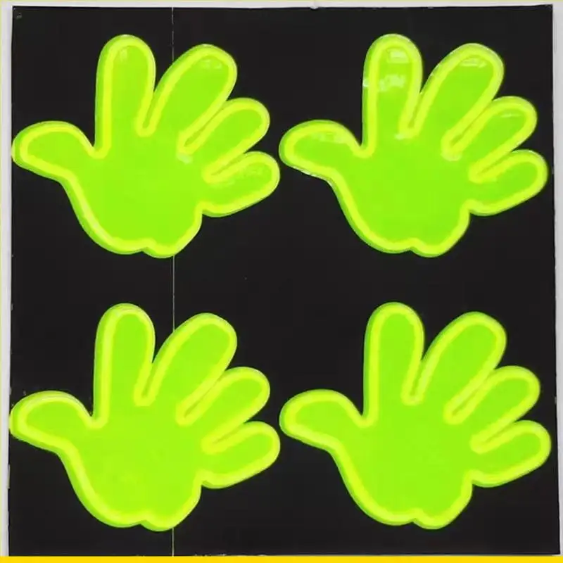 SZCH 4ps Bicycles Reflector Stickers High Reflective Bicycles Decals for Increased Safety During Night Rides Easy Application