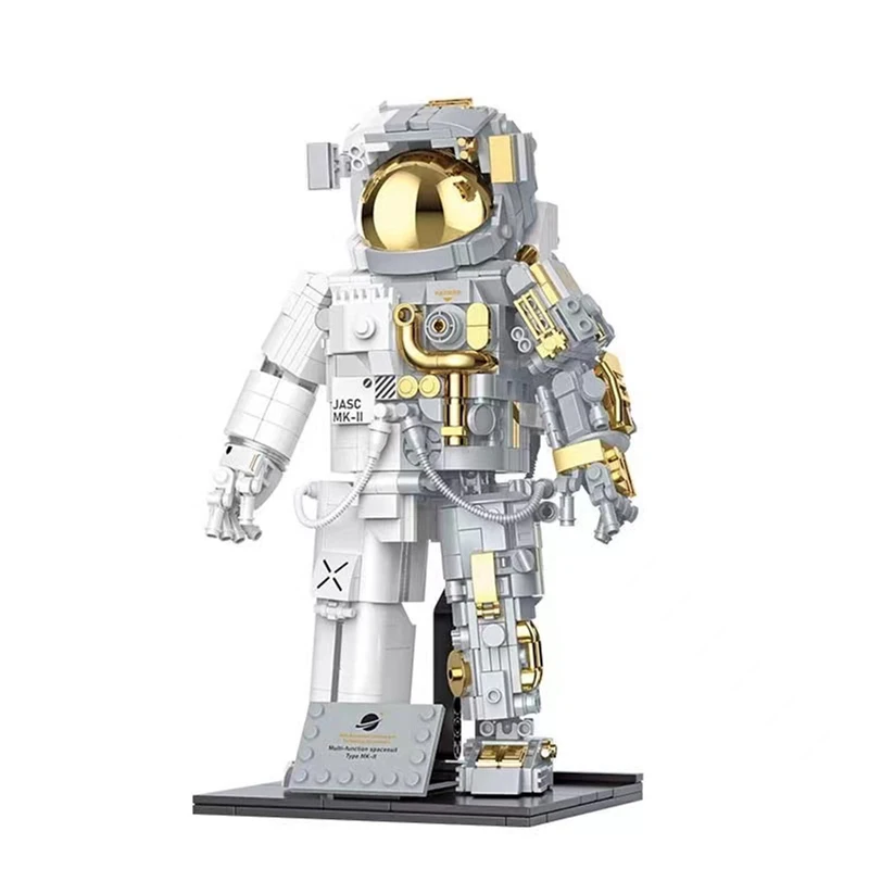 Techniczne kreatywne figurki kosmiczne Model klocki kosmiczne Spaceman MOC montaż kosmiczny astronauta cegły zabawki na prezenty dla dzieci