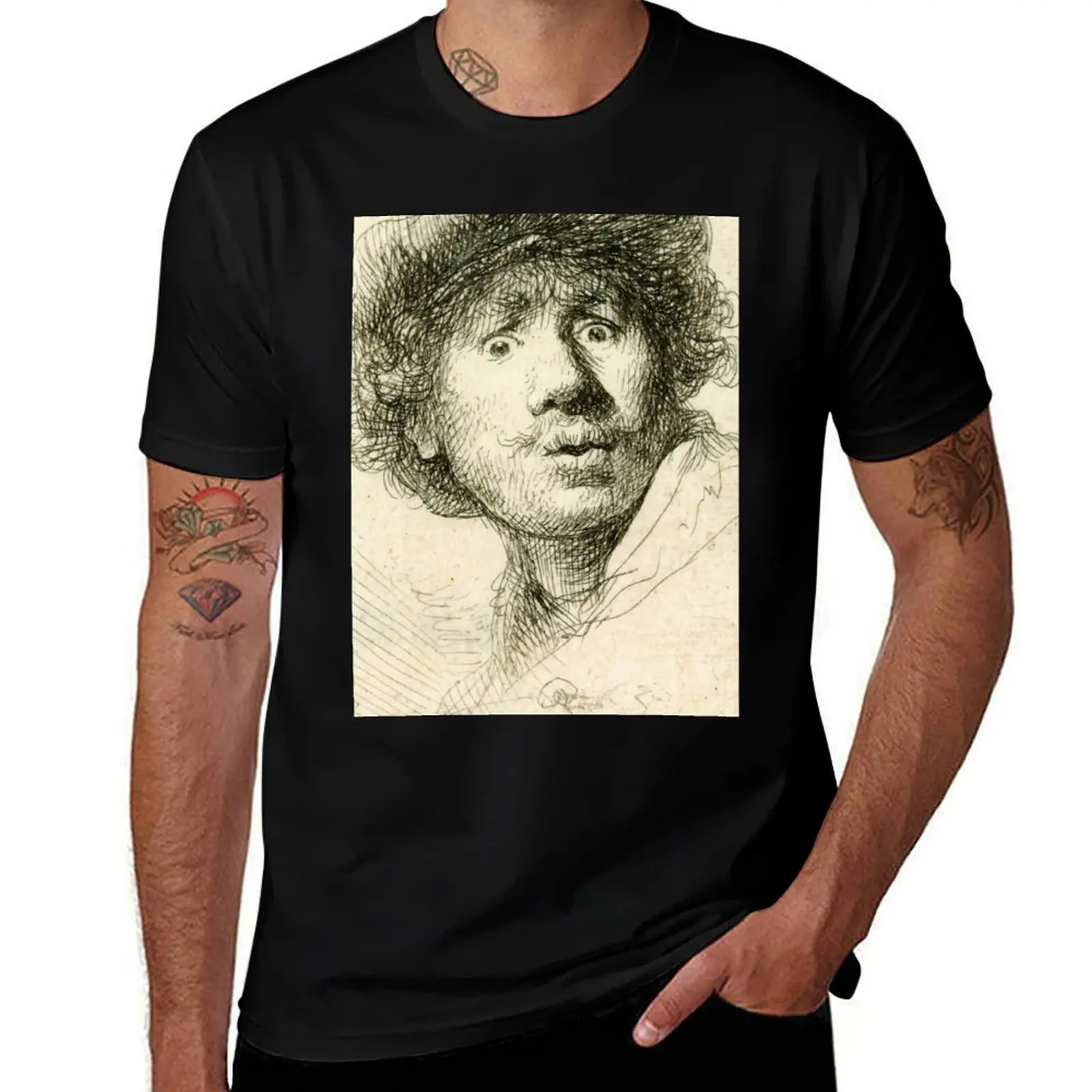 

Rembrandt T-Shirt tops anime figures anime t shirts outfits for men