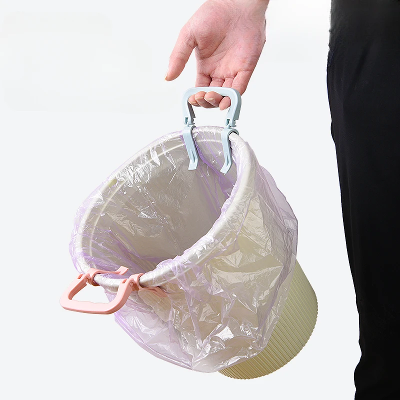 

Colorful Slip-proof Mini Trash Garbage Bag Dustbin Clips Plastic Garbage Bag Fixed Clip High Durability For Household Kitchen