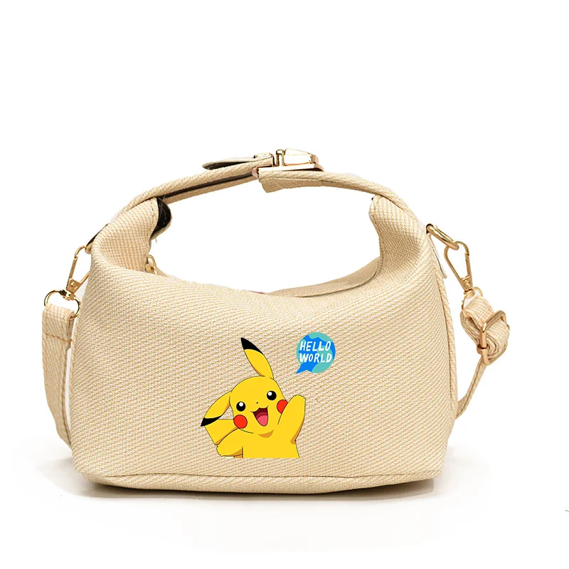 Pokemon Crossbody Bag Pikachu Women Simple Handbag Cute Cartoon Printing Casual Fashion High Quality Shoulder Bags Xmas Gifts