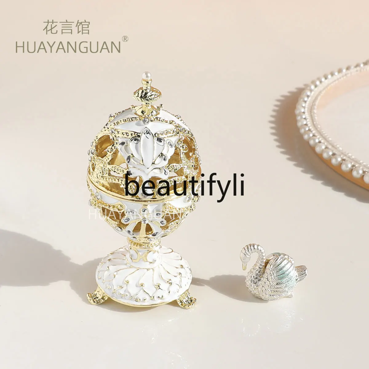

European Gift Jewelry Box Ornament Crafts Castle Jewelry Box