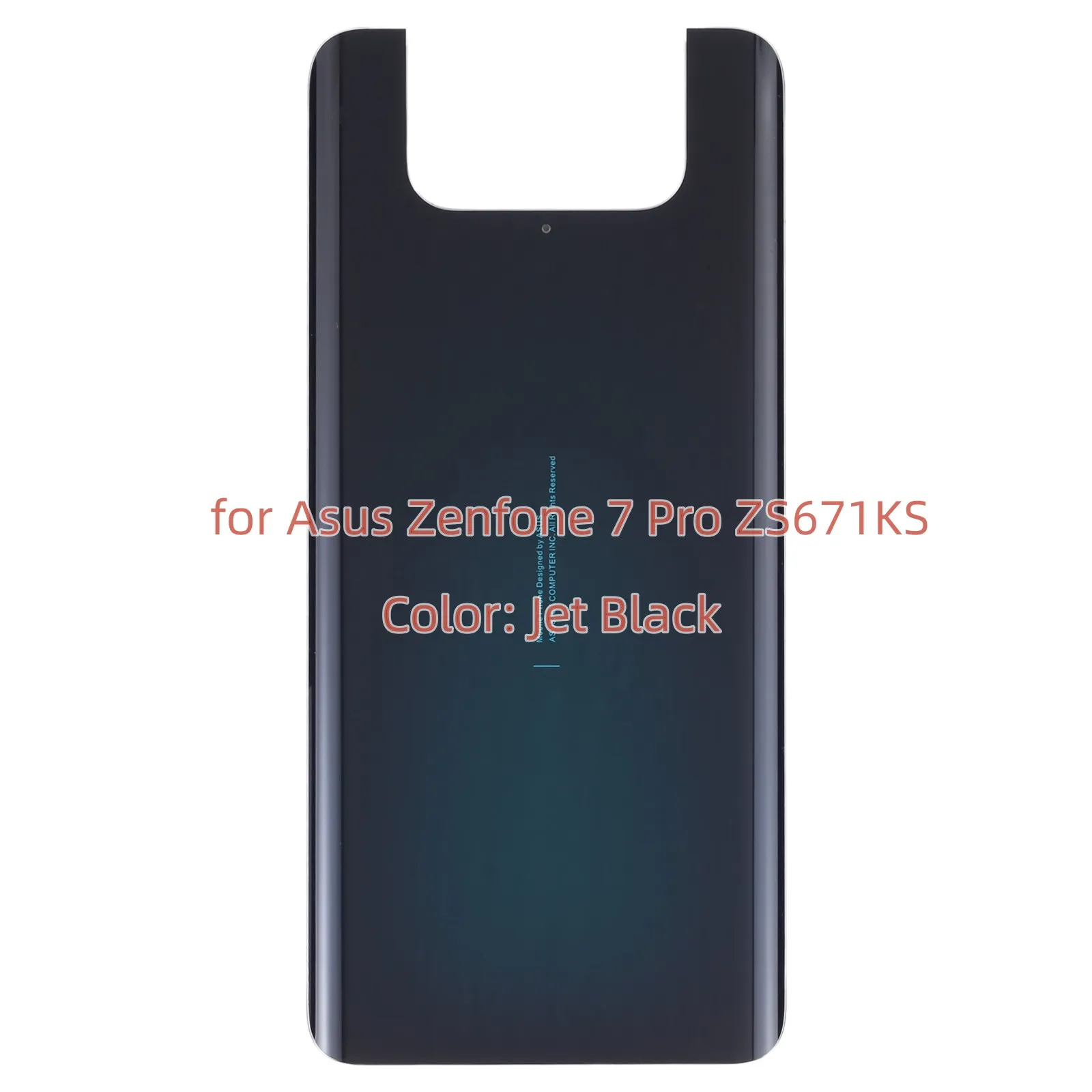 Glass Battery Back Cover for Asus Zenfone 7 ZS670KS / Asus Zenfone 7 Pro ZS671KS Phone Rear Housing Case Replacement