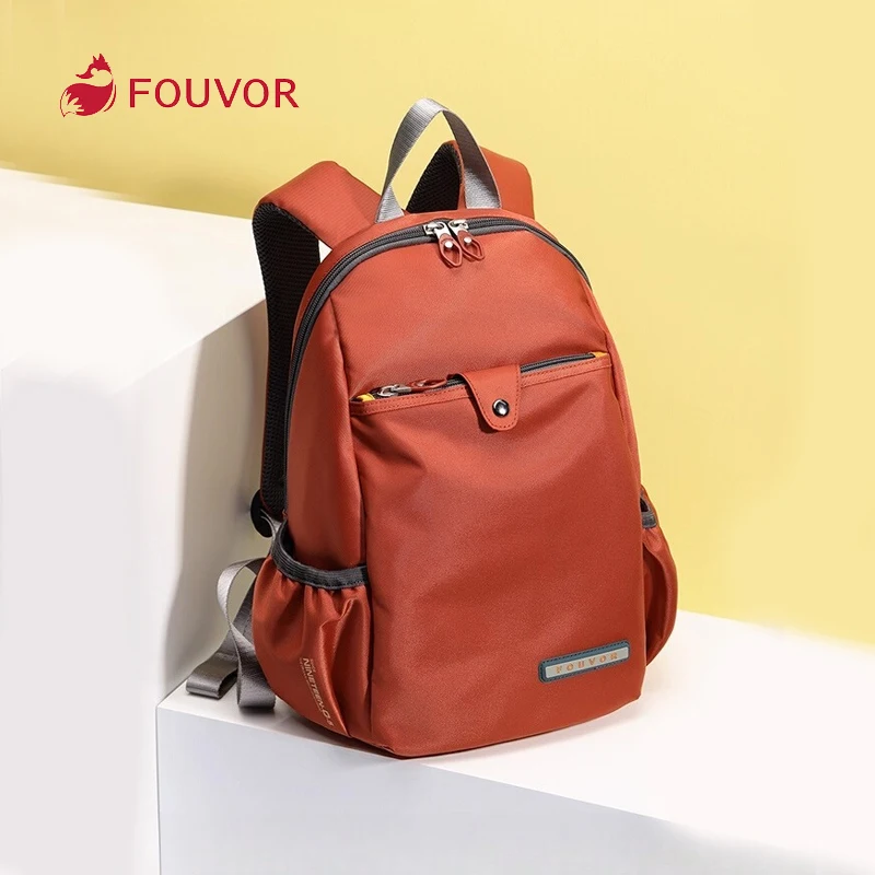 

Fouvor Lightweight Backpack Multiple Compartments Zipper Closure Top Handle Travel Large Capacity Student's School Bags 2587-24