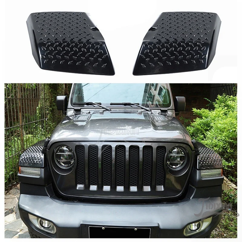 Car Accessories Front Wheel Eyebrow Wrap Angle Cover Decoration Trim For Jeep Wrangler JL Gladiator JT 2018-2021