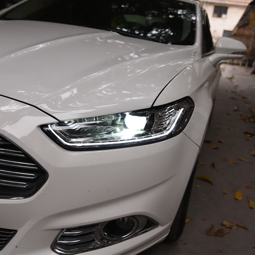 Auto Headlights For Ford Mondeo Fusion 2013-2016 LED Car Front Lamps Assembly Upgrade High Configure Projector Lens Accessories