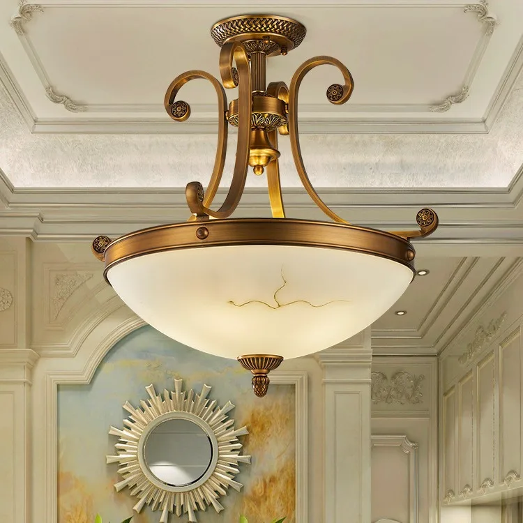 European Style LED Retro Porch Lamp Iron Frame Glass Shade 2-Year Warranty Adjustable Color Temp 2700K-6500K for Bedroom Balcony view 5