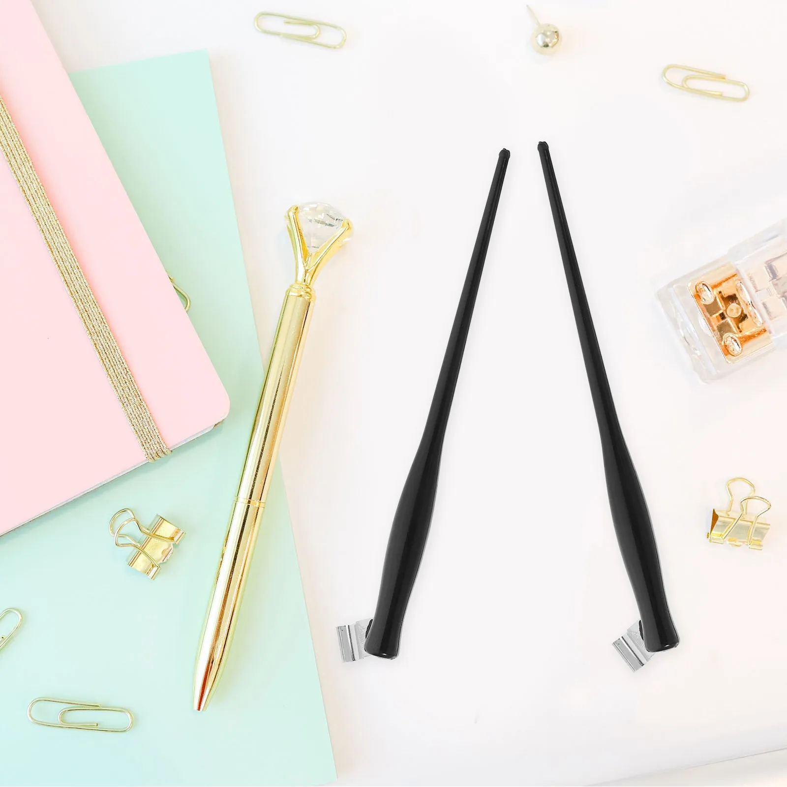 

2Pcs Professional Dip Pen Holder for Calligraphy Drawing Plastic Aluminum Alloy Nib Holder Easy Install Replaceable Thin Line