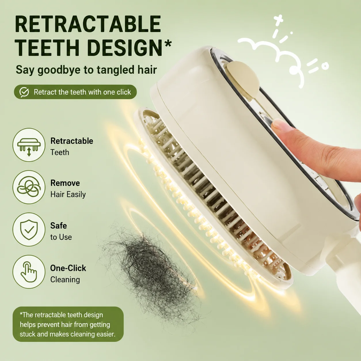 Electric Spray Comb 3 in 1 Anti-static Massage Essential Oil Atomization Hair Care Comb Telescopic Comb Teeth Fluffy Care Comb