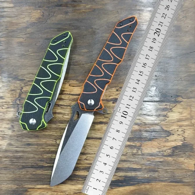 2 Colors Kingsnake Pocket Folding Knife AUS-8 Blade G10 Handle Tactical Hunting Camping EDC Survival Tool Knives